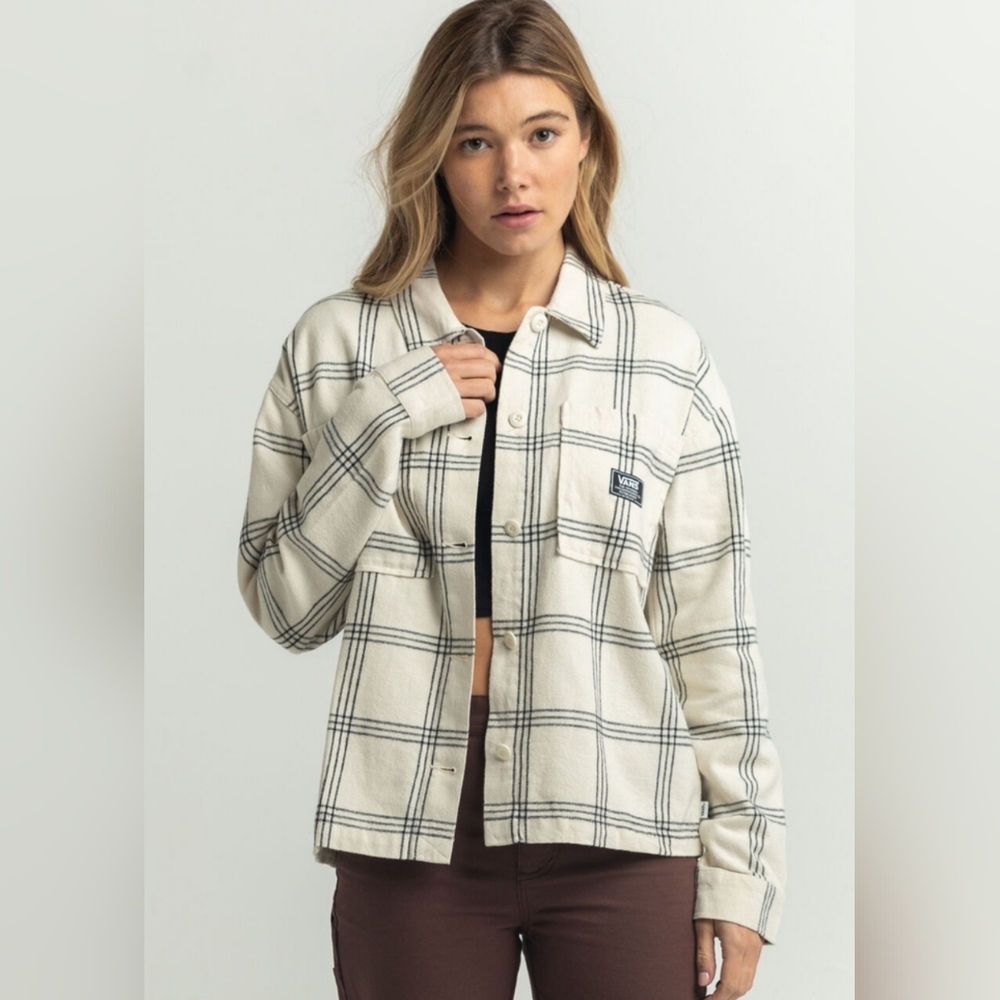 Vans Maty Plaid Woven Work Jacket *NWT*